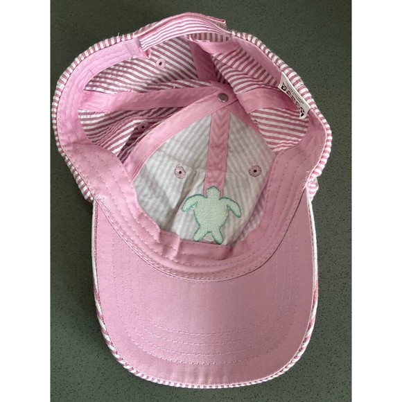 Destin, Florida Pink White Striped‎ Ball Cap Hat Adjustable Baseball - Picture 5 of 6